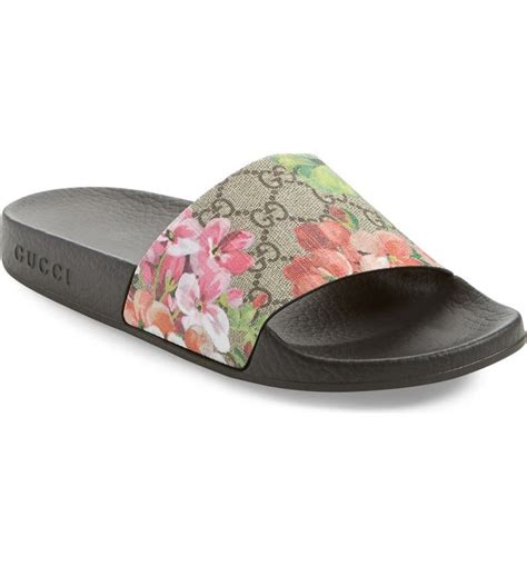 gucci women's pool slides|Gucci slides women's nordstrom.